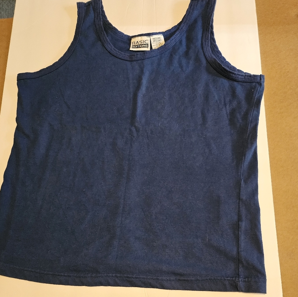 Navy Blue Tank Top